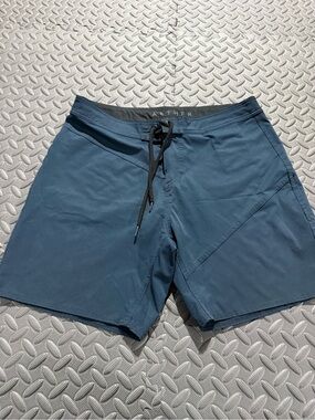 Aether Mens Navy Blue Board Shorts